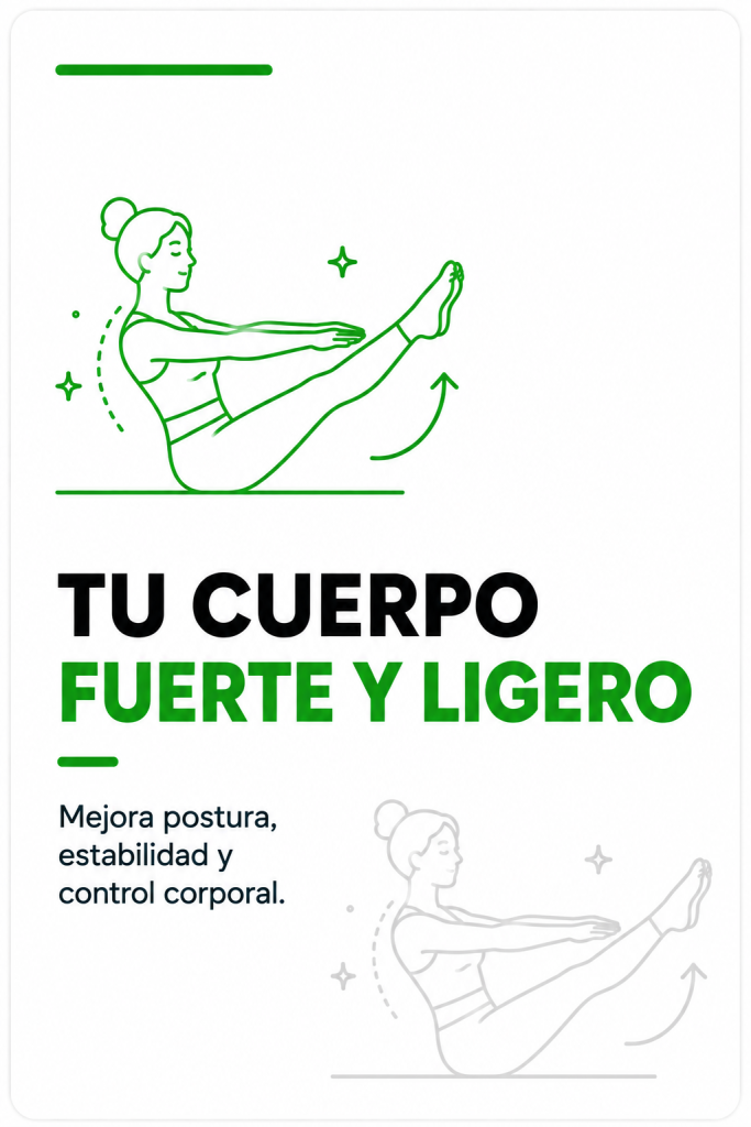Pilates Zen de bajo impacto para mejorar postura estabilidad y fuerza corporal