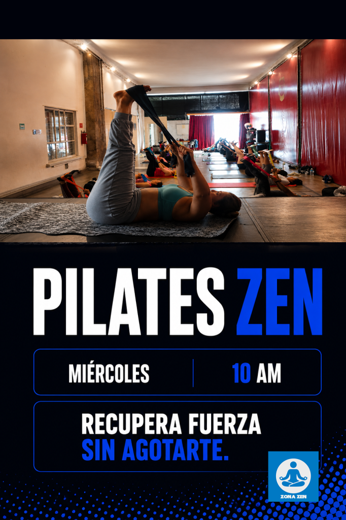 Clase de Pilates en Lindavista para fortalecer el core mejorar postura recuperar movilidad y ganar fuerza en Body Zen Fitness