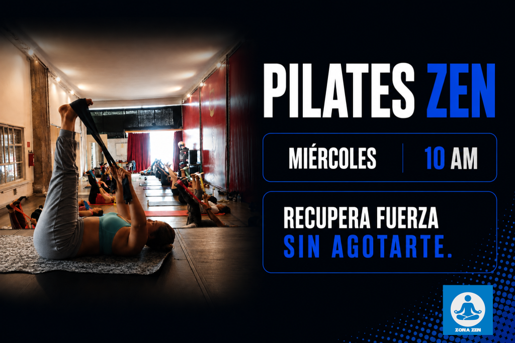 Clase de Pilates en Lindavista para fortalecer el core mejorar postura recuperar movilidad y ganar fuerza en Body Zen Fitness