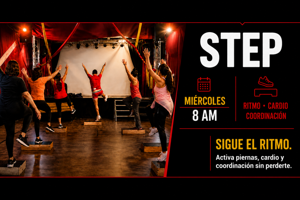 Clase de Step en Lindavista para mejorar cardio coordinación y resistencia física en Body Zen Fitness