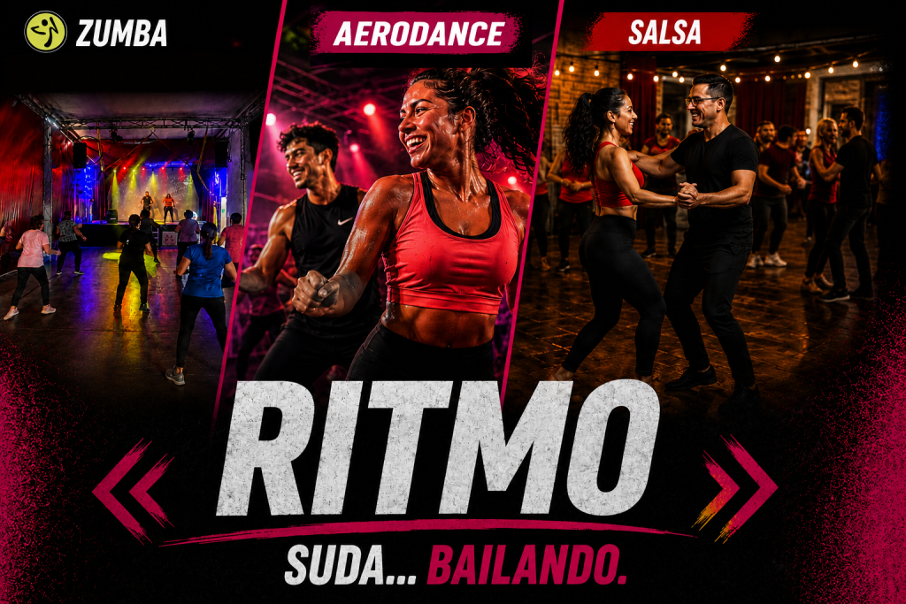 Zona Ritmo en Lindavista con Zumba Aerodance Salsa para bailar ejercitarse y disfrutar el movimiento en Body Zen Fitness