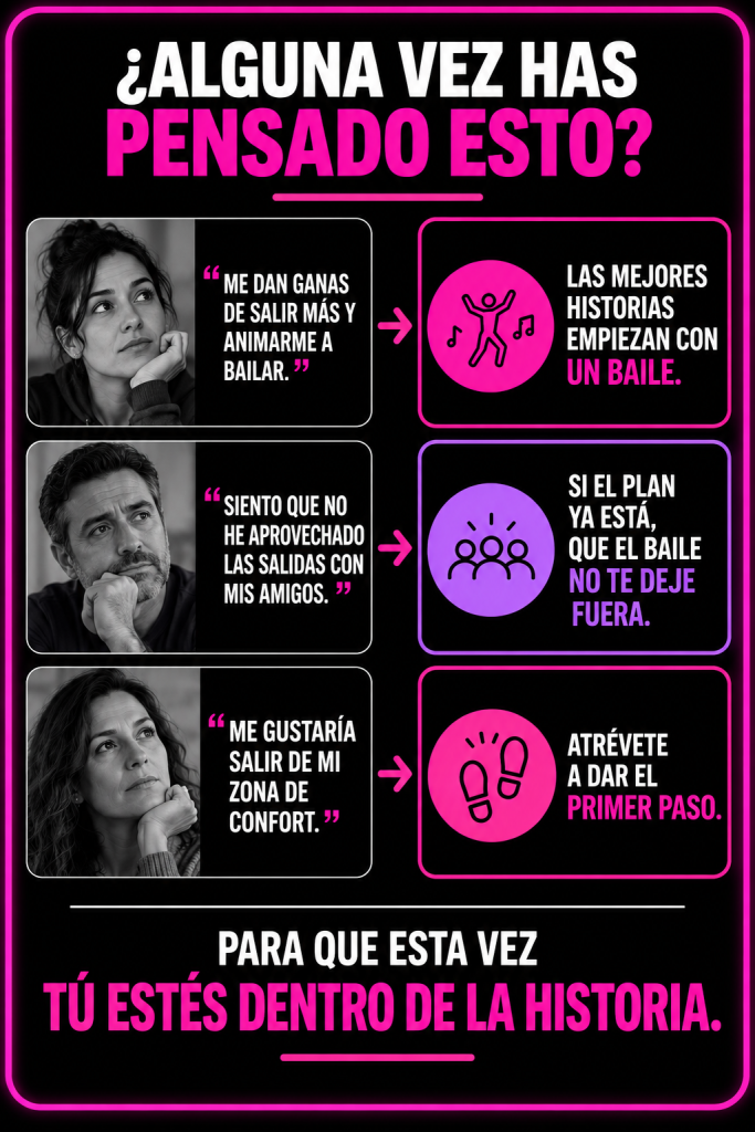Personas que quieren animarse a bailar, disfrutar más sus planes y salir de su zona de confort. RITMO, curso de baile social con clases de salsa, cumbia y bachata en Lindavista.