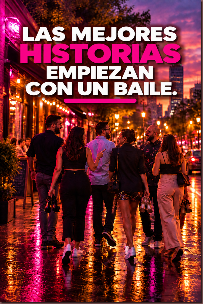 Personas disfrutando una experiencia de baile social, representando las clases de salsa, cumbia y bachata en Lindavista de RITMO.